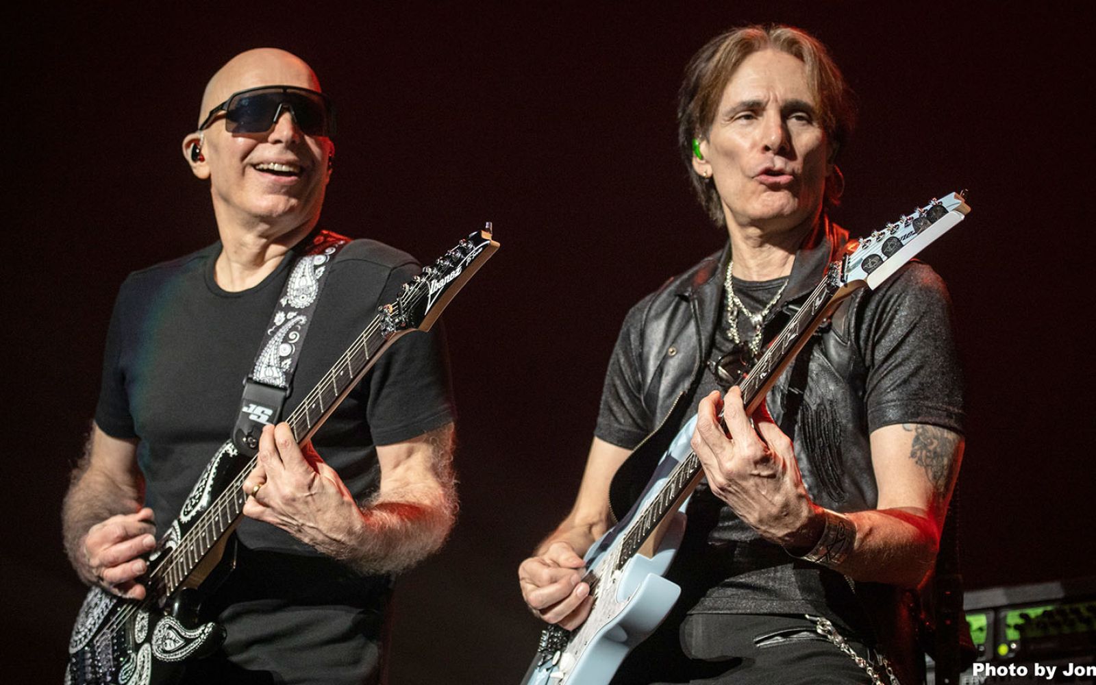 Joe Satriani and Steve Vai will be in town on April 20 to perform at Embassy Theatre.