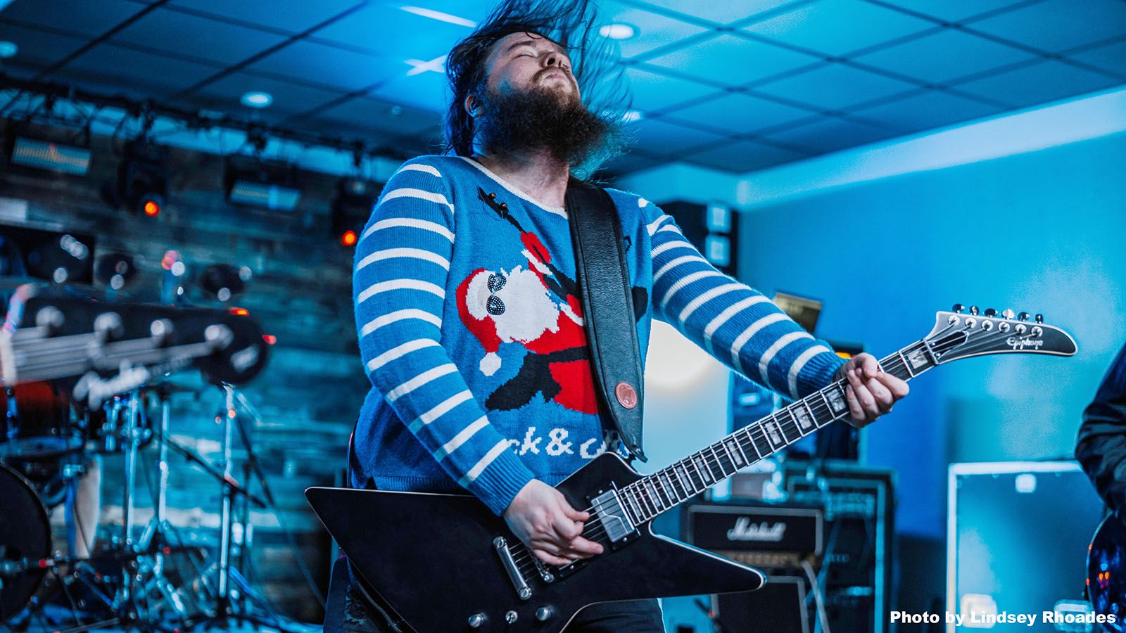 You can count on Austin Wiard breaking out some festive attire when To Breathe Again perform at their To Christmas Again show on Friday, Dec. 22, at Piere’s.