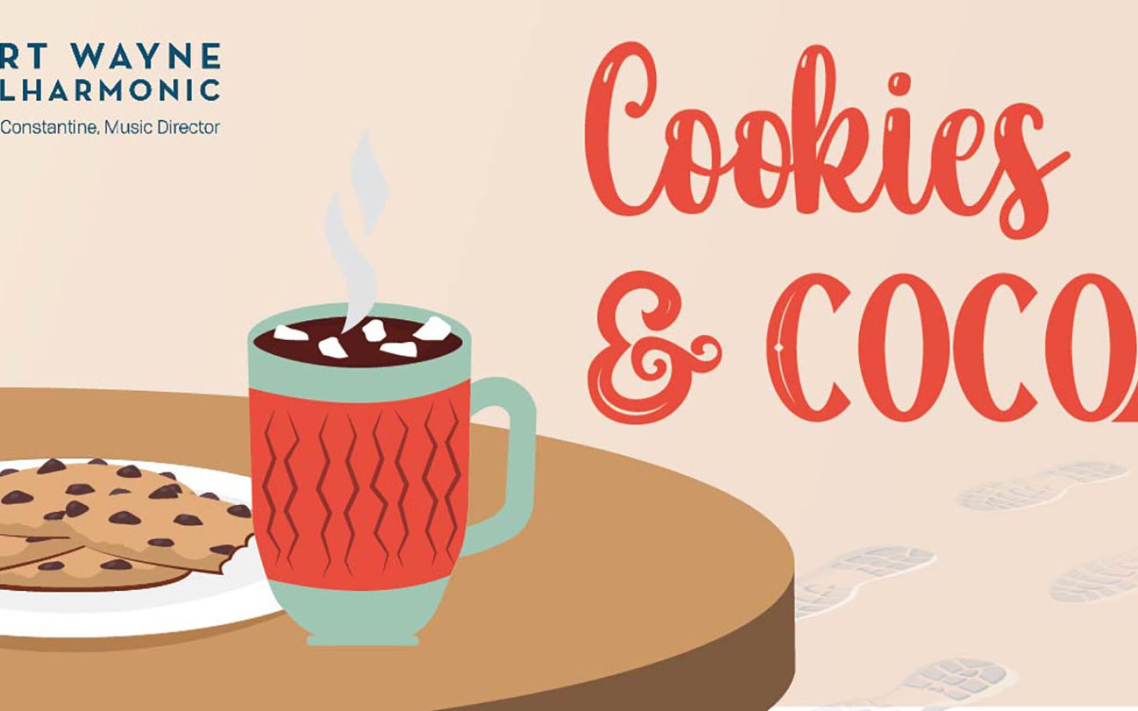 The Fort Wayne Philharmonic will host Cookies & Cocoa on Friday, Dec. 13, at their new location at 826 Ewing St.