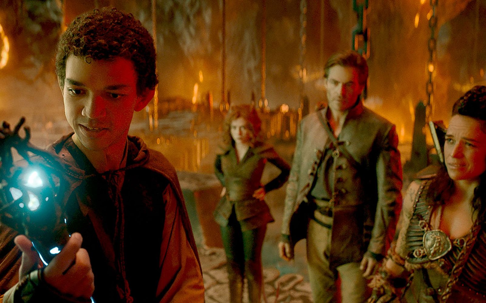 Dungeons & Dragons: Honor Among Thieves, starring, from left, Justice Smith, Sophia Lillis, Chris Pine, and Michelle Rodriguez, opened at No. 1 at the U.S. Box Office.