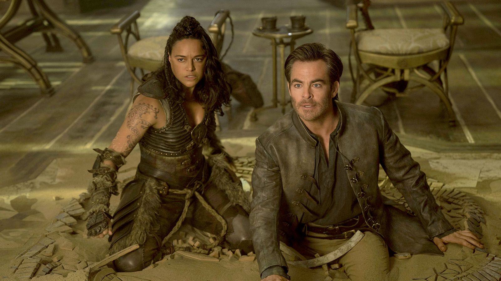 Michelle Rodriguez and Chris Pine star in Dungeons & Dragons: Honor Among Thieves.