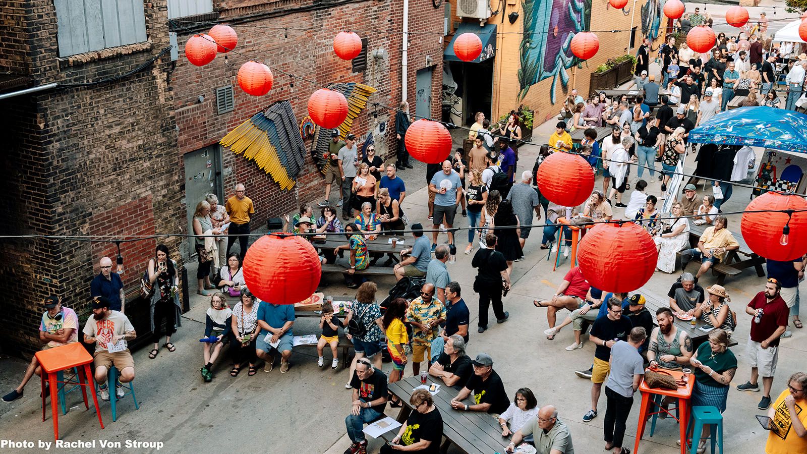 The Porch Off Calhoun will be just one of the downtown alleyways to draw a crowd on Friday, Sept. 20, when Art This Way’s Art Crawl: Alley Bash returns.