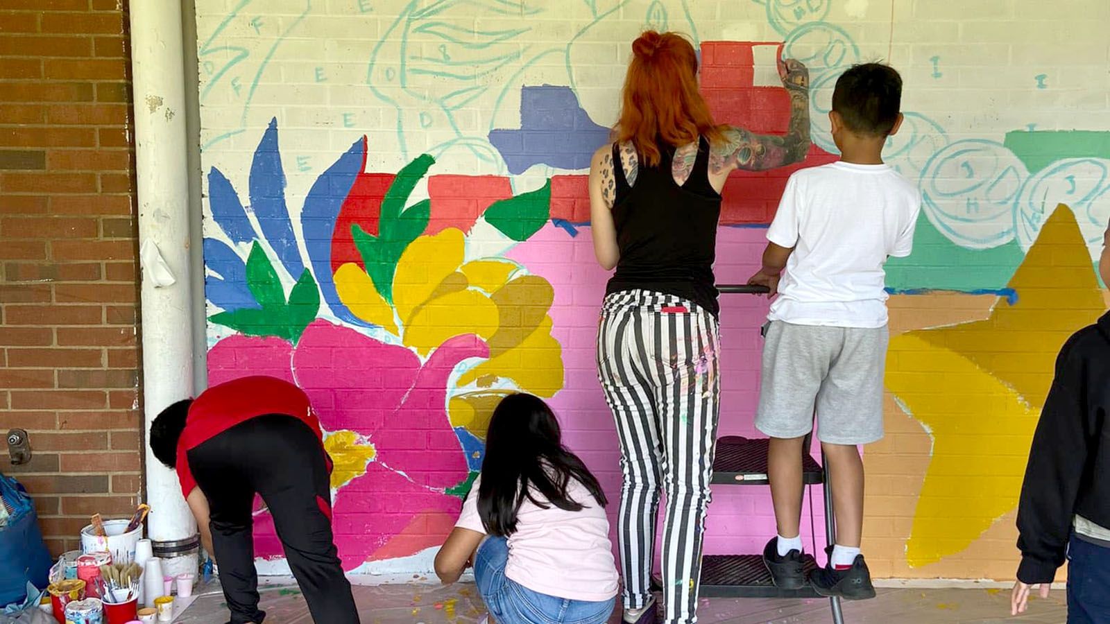 The community will be able to create a mural at 1305 E. State Blvd. on Oct. 15.