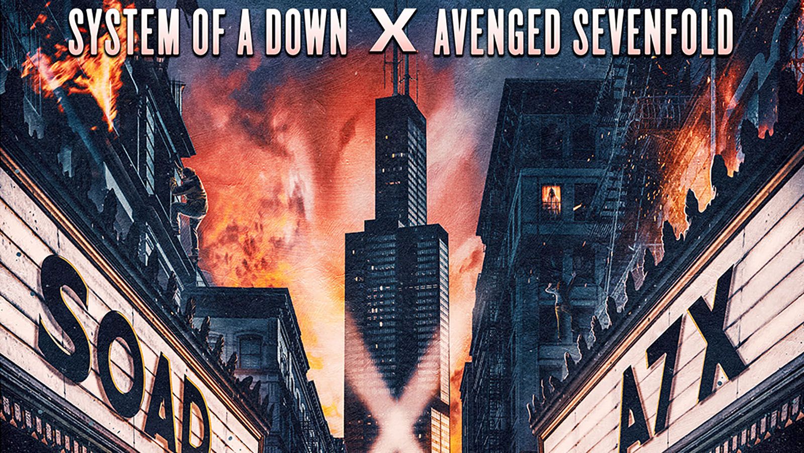 System of a Down and Avenged Sevenfold will perform two nights at Soldier Field in Chicago.