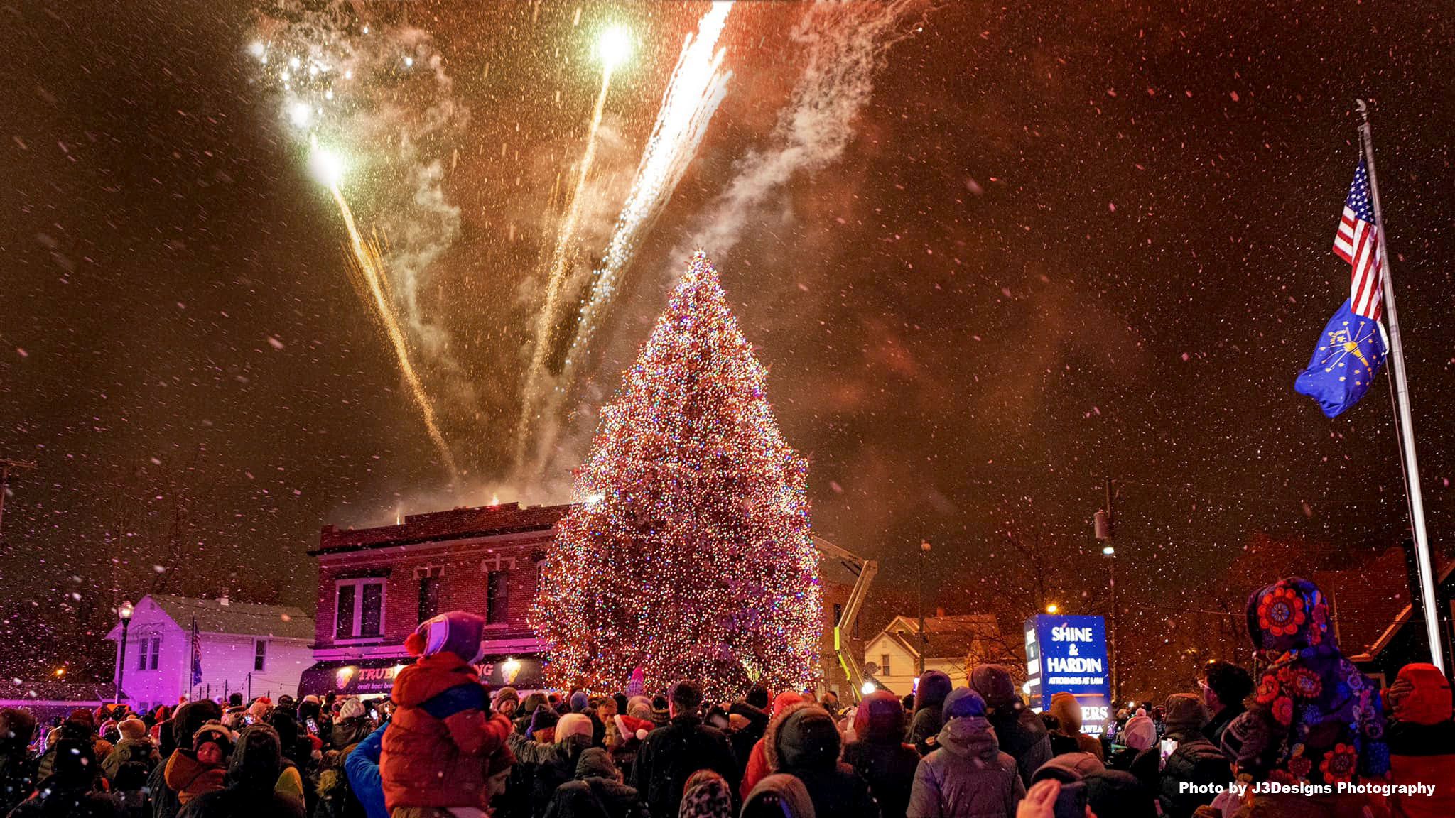 The lighting of the 40-foot spruce in Broadway Plaza will be during Christmas on Broadway on Friday, Nov. 17.