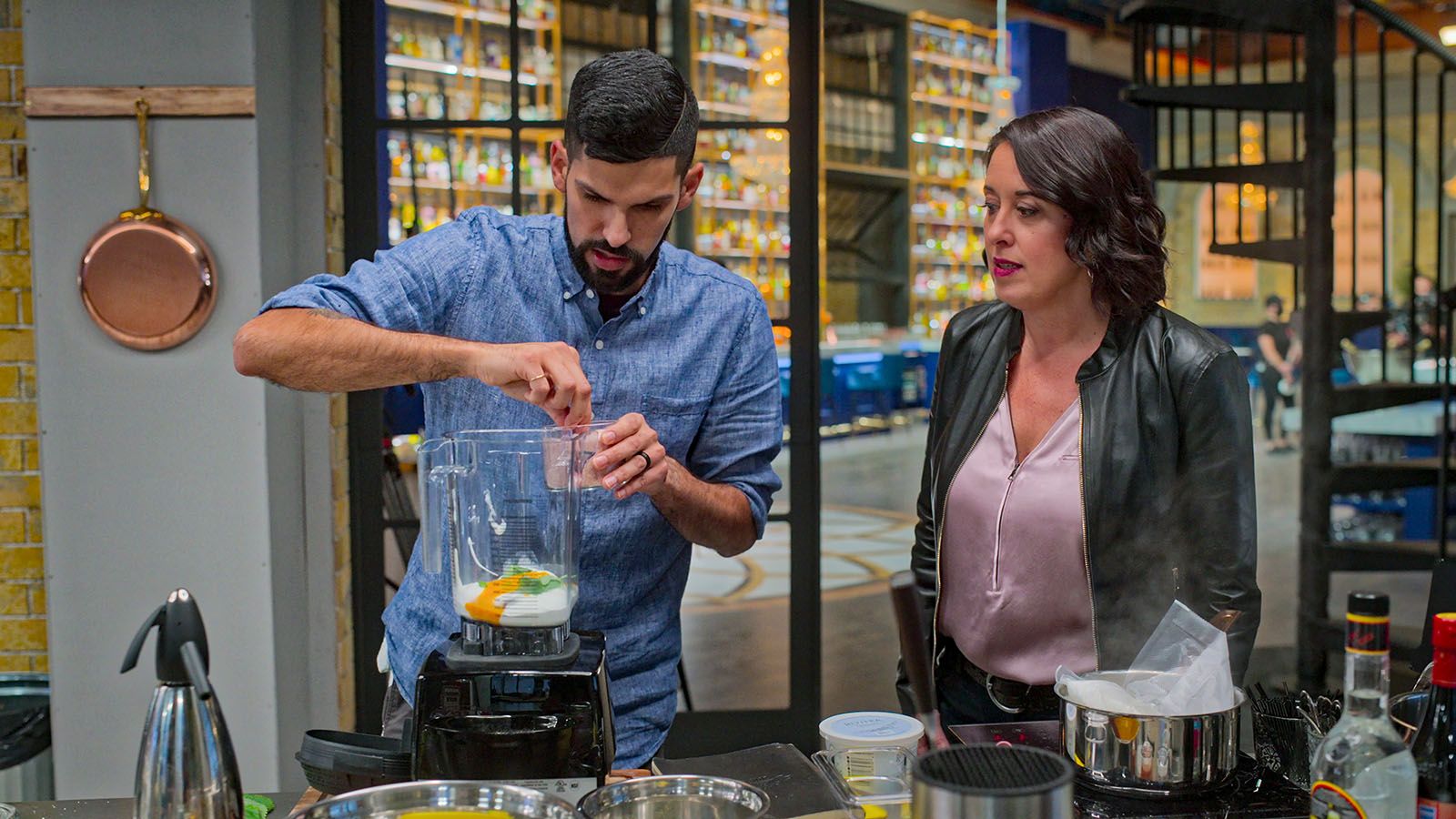 Raj Shukla competes on the new Netflix show "Drink Masters."