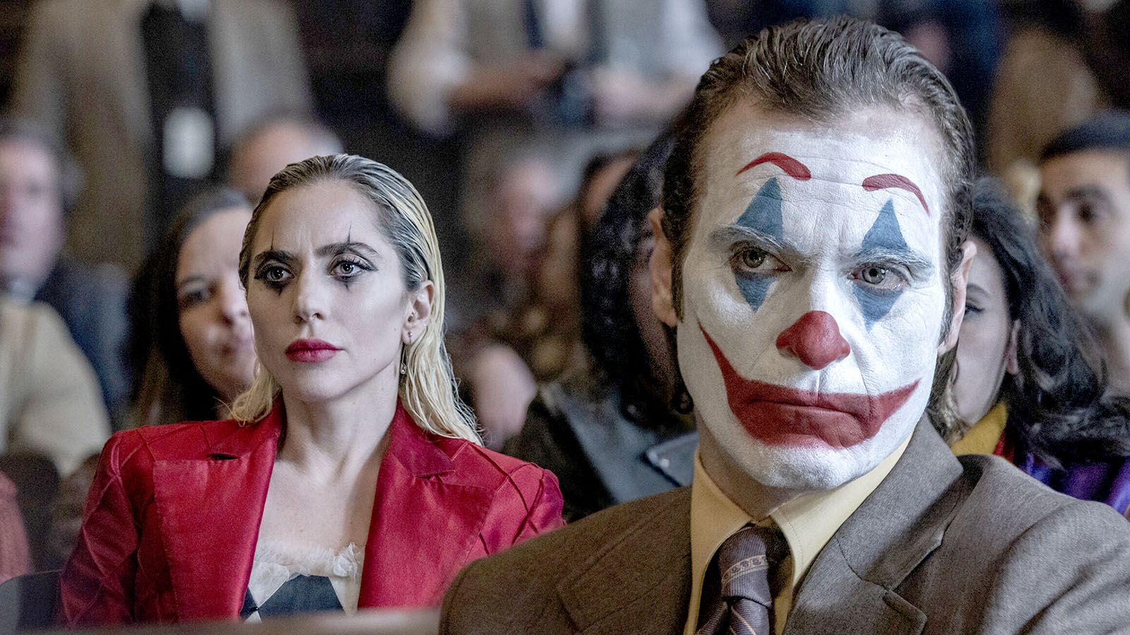 Lady Gaga and Joaquin Phoenix star in Joker: Folie à Deux.