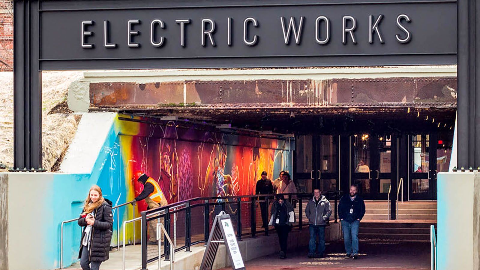 You may soon be able to consume alcoholic beverages outdoors at Electric Works.