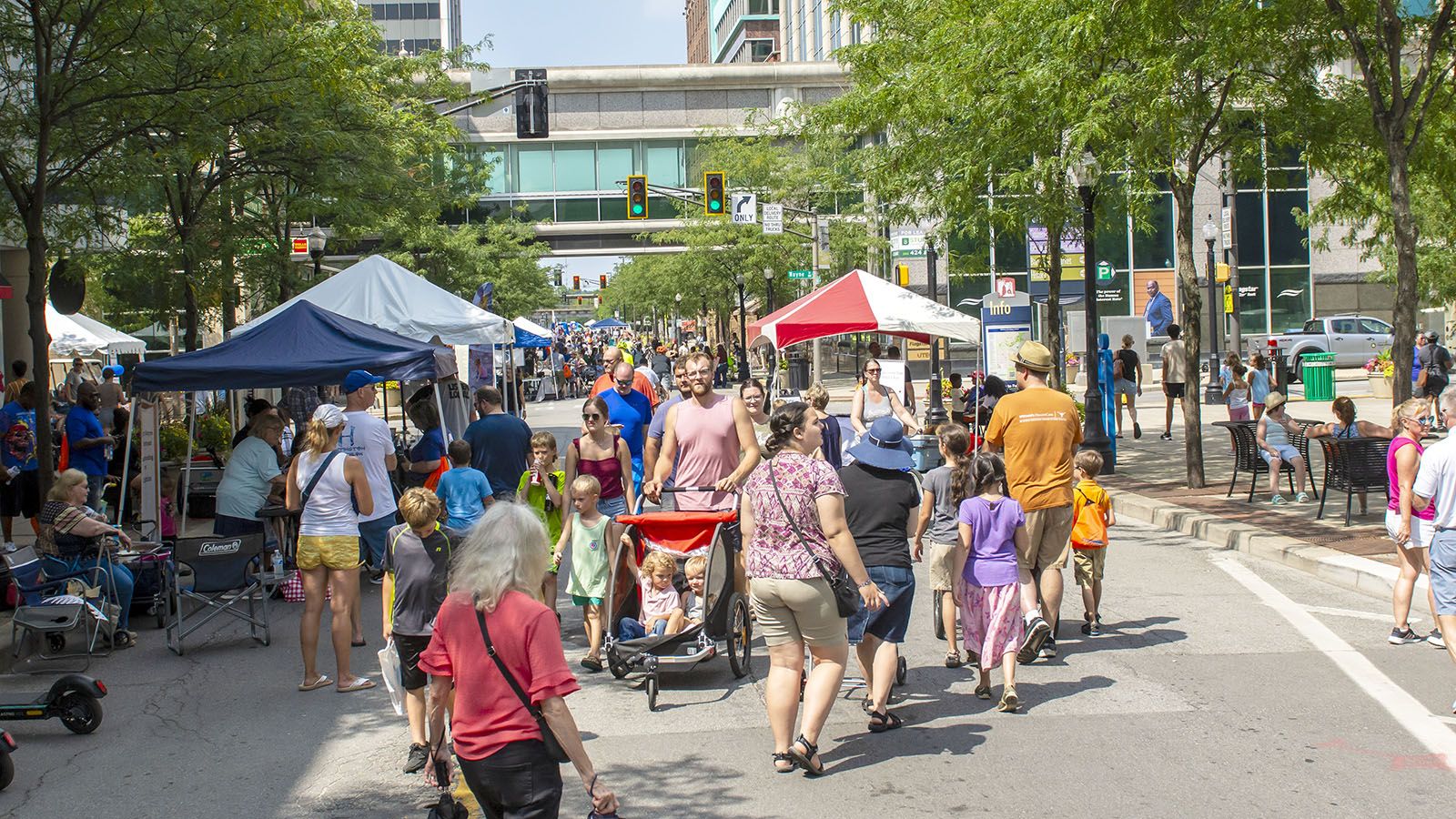 Calhoun Street will be closed to vehicular traffic from The Landing to Pontiac Street on Sunday, Aug. 18, as Open Streets welcomes foot traffic to the corridor.