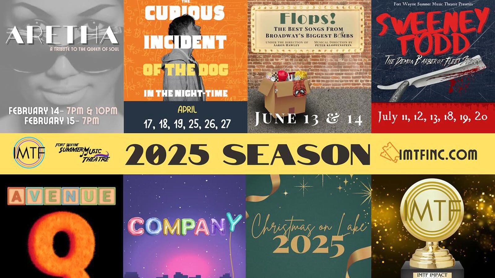 Indiana Musical Theatre Foundation have announced their 2025 season.