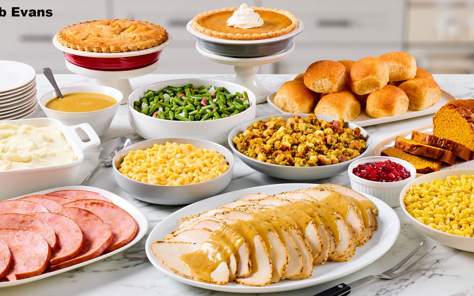 Too tired to cook? Let Bob Evans supply your Thanksgiving feast.