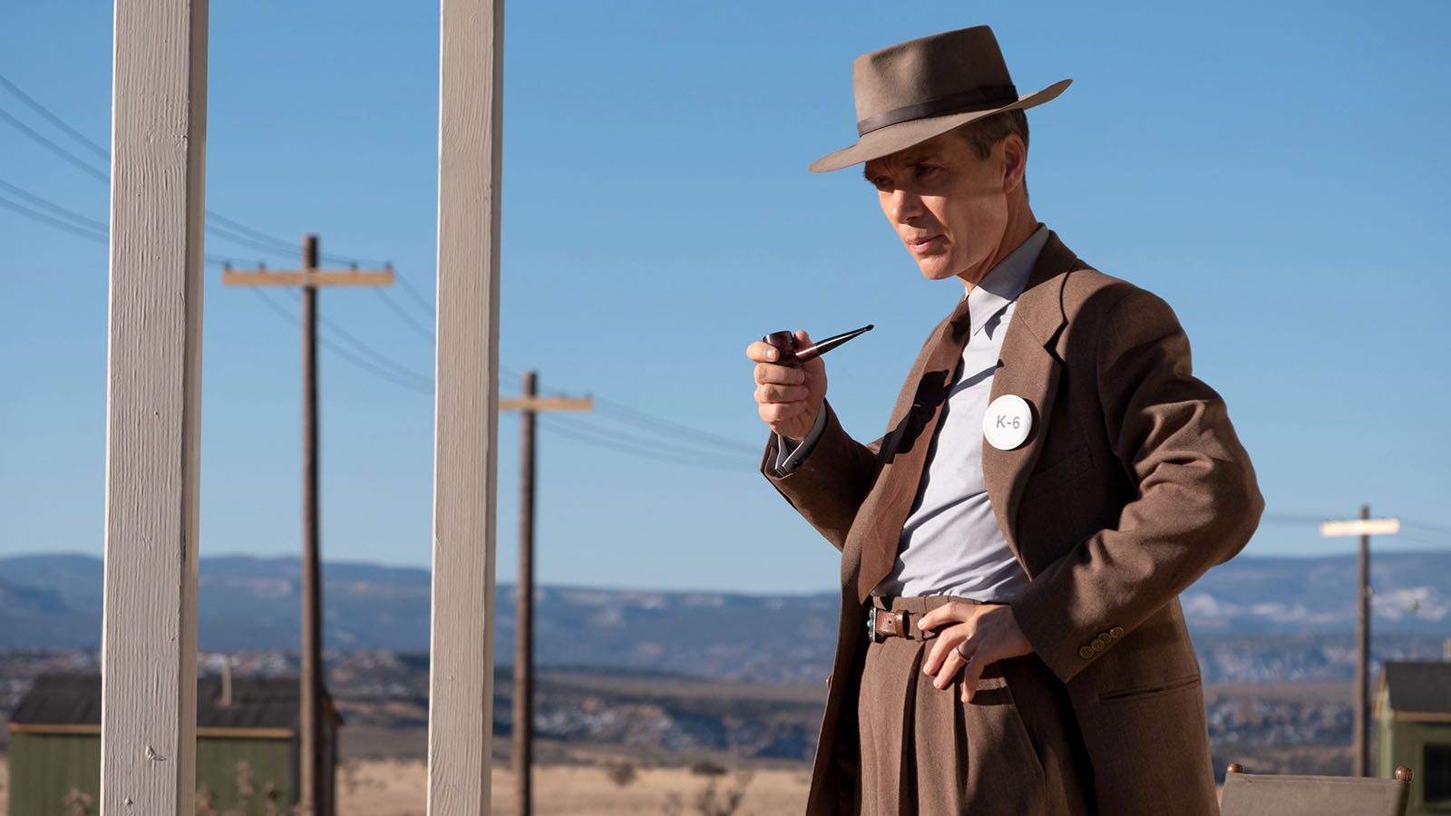 Cillian Murphy portrays J. Robert Oppenheimer in Christopher Nolan’s new film, Oppenheimer.