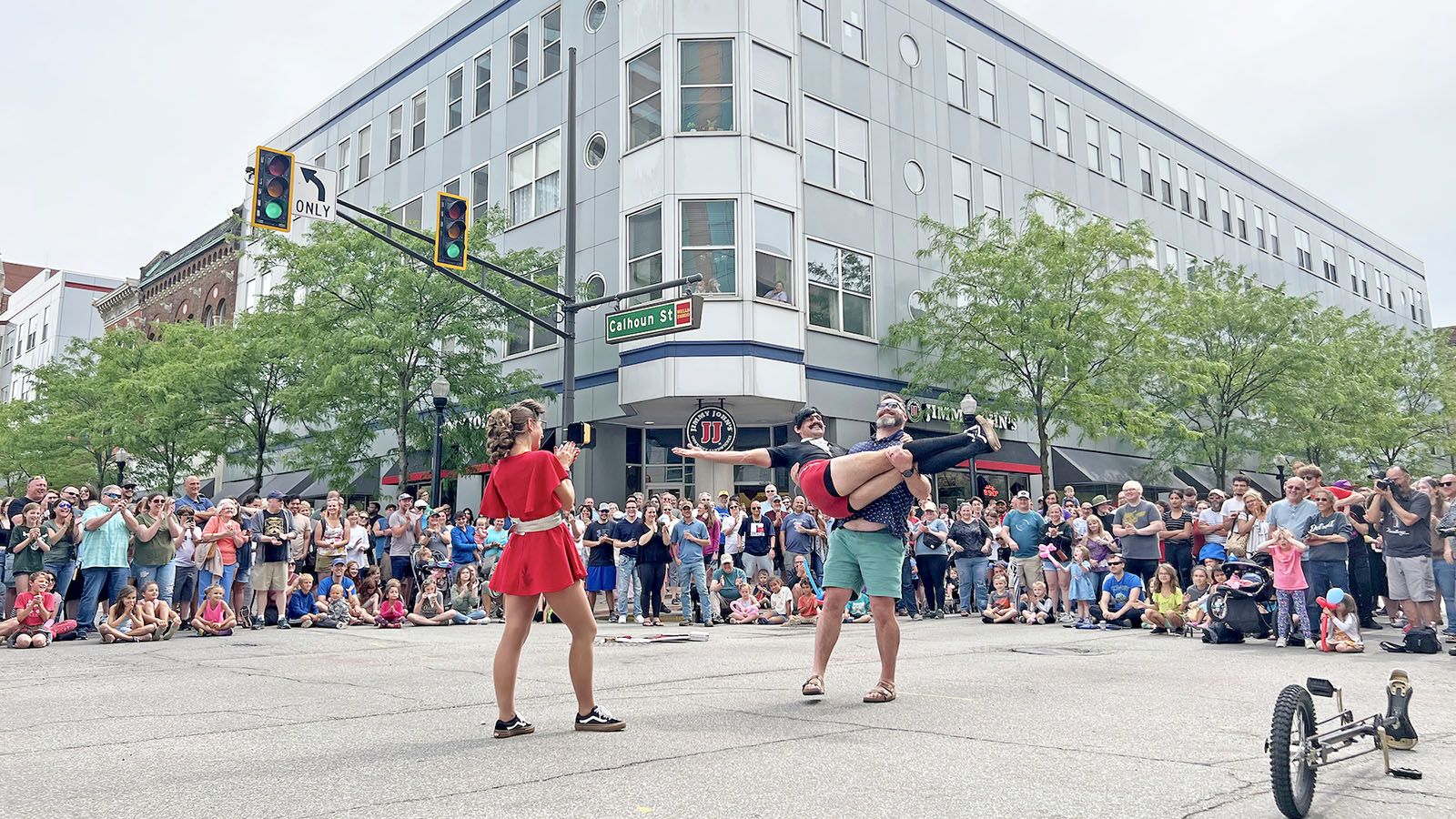 Crowds will again gather at Wayne and Calhoun streets for BuskerFest on Saturday, May 20.