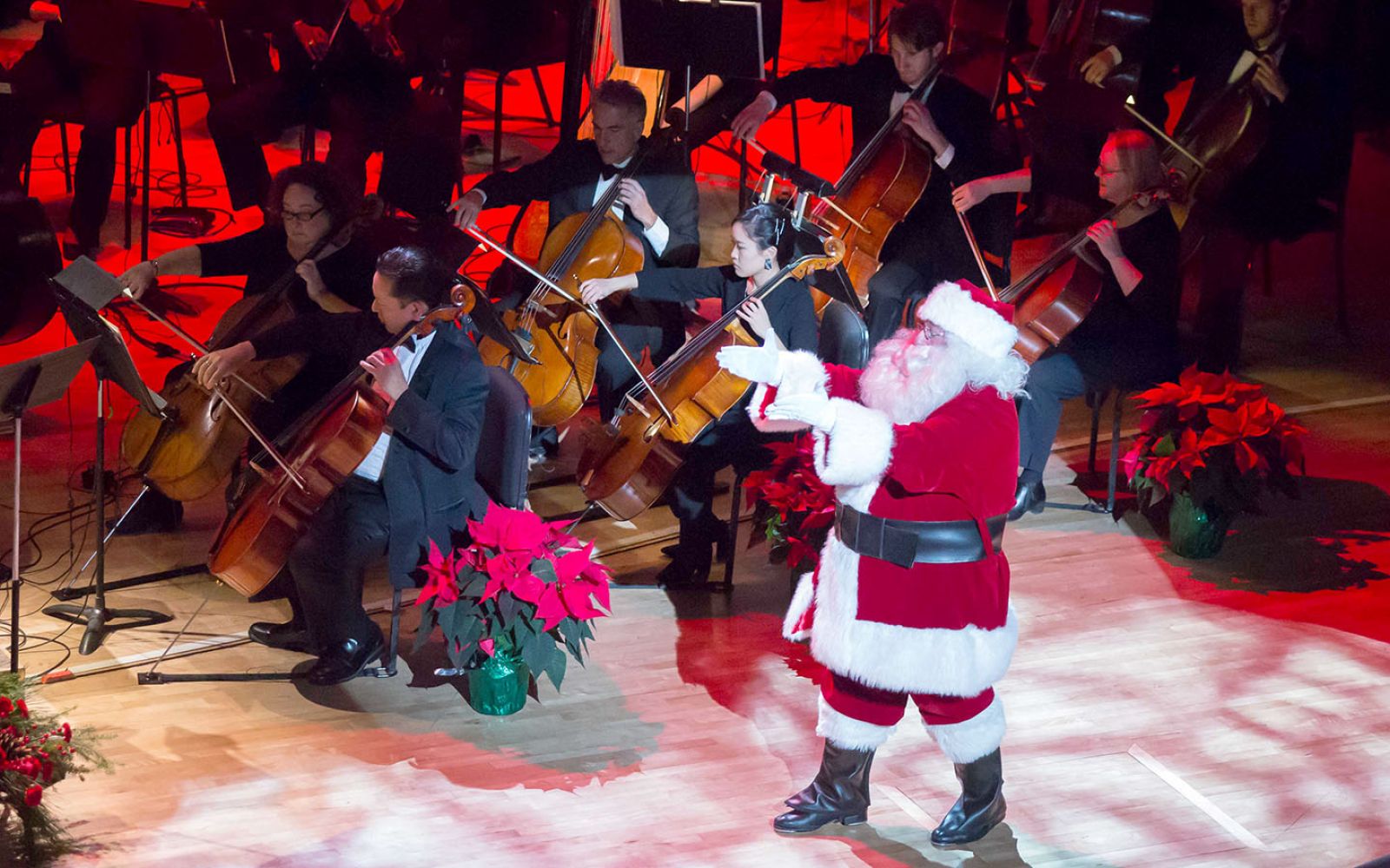 Santa Claus will make an appearance during the Fort Wayne Philharmonic’s Holiday Pops shows at PFW Auer Performance Hall.