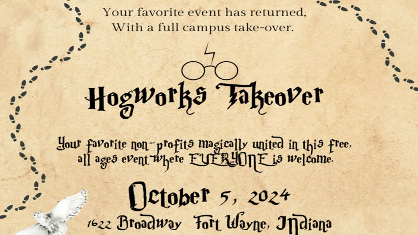 Electric Works will turn into a Harry Potter dreamland on Oct. 5.