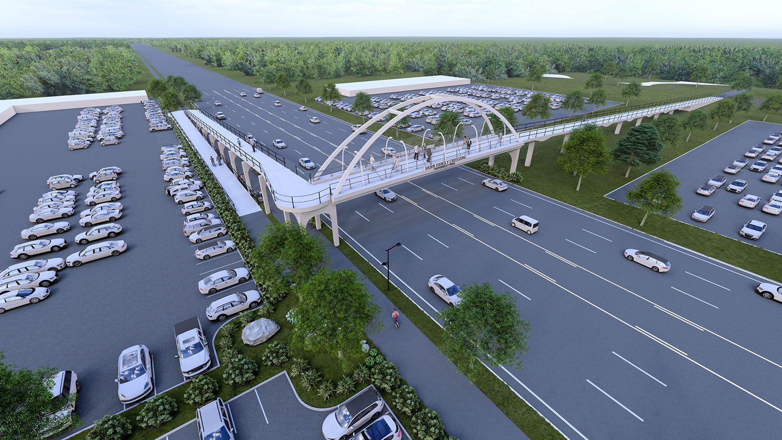 A crossing bridge is planned for Coliseum Boulevard.