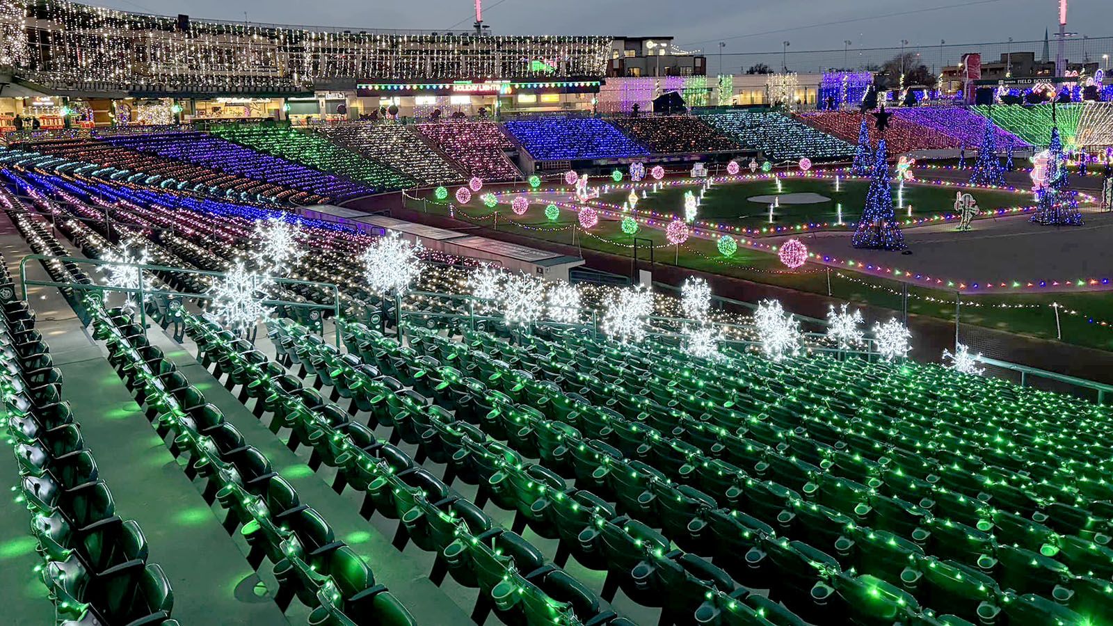 While the days tick by until Christmas, there is still time to squeeze in some holiday memories. Among the options around town are the inaugural Holidays Lights at Parkview Field, which runs through Jan. 4.