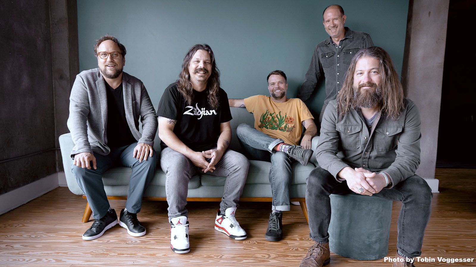 Greensky Bluegrass, from left, Anders Beck, Dave Bruzza, Michael Devol, Michael Arlen Bont, and Paul Hoffman, will be at Sweetwater Performance Pavilion on Tuesday, June 11.