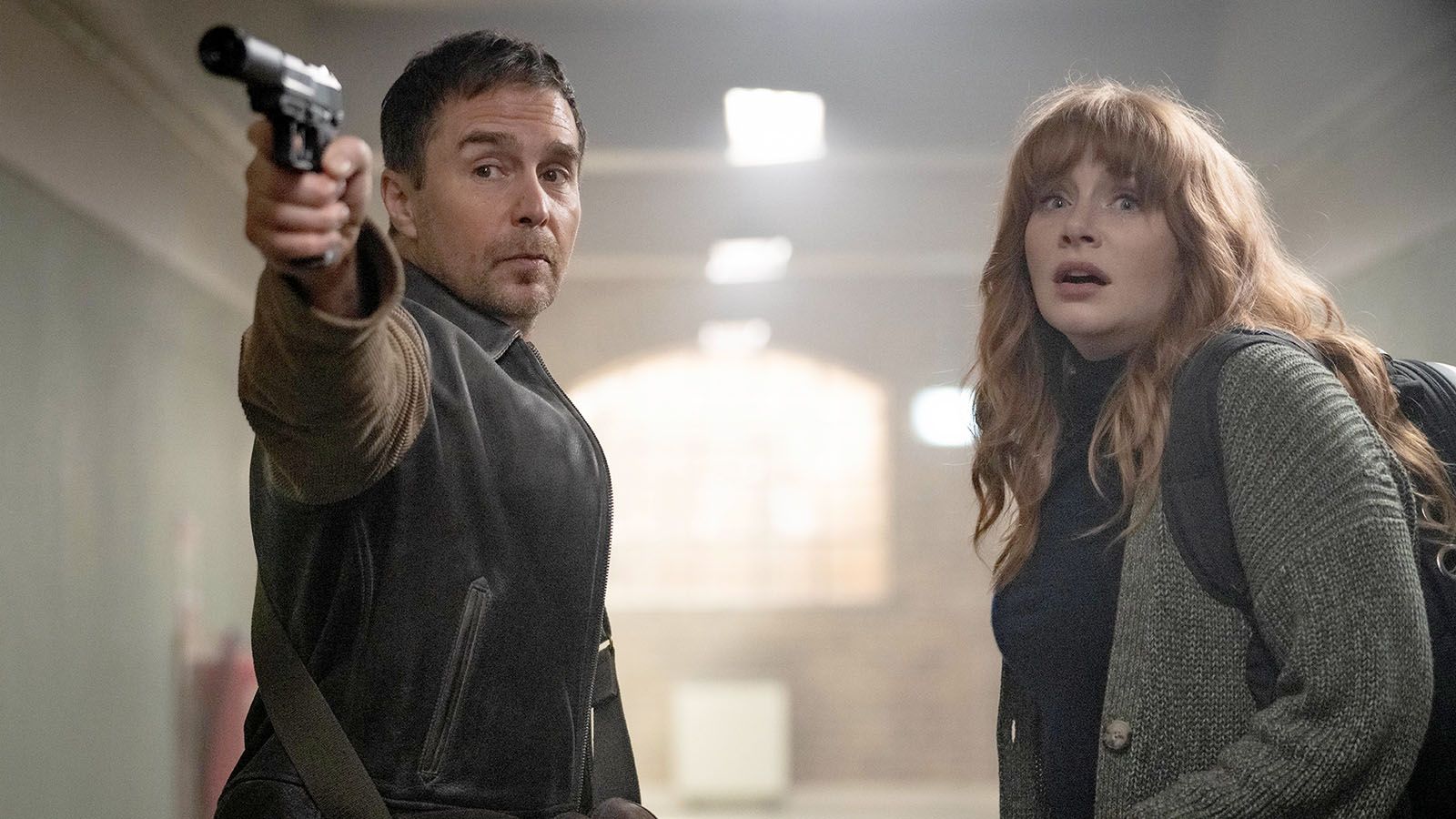 Sam Rockwell and Bryce Dallas Howard star in the new action comedy Argylle.