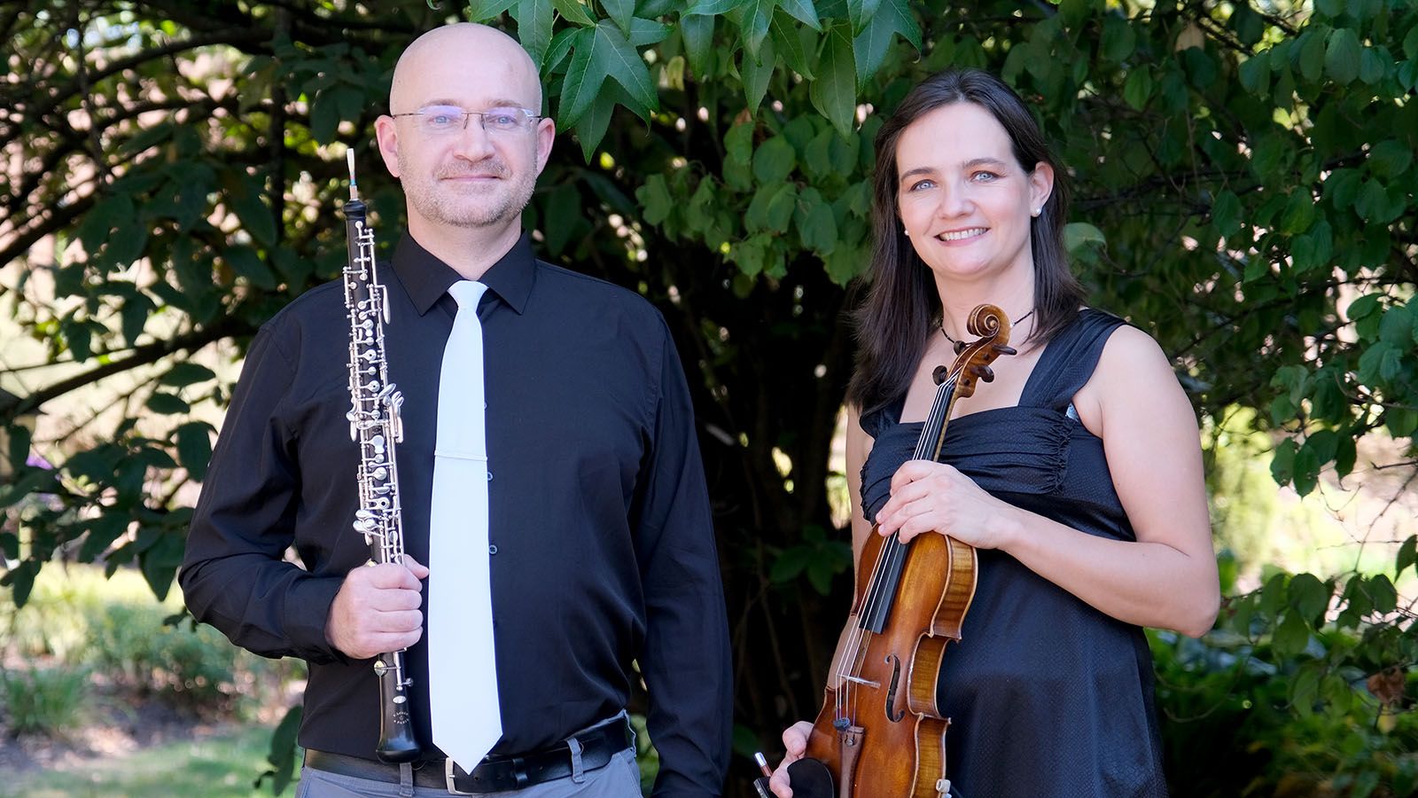 Married couple Johanna Bourkova-Morunov, violin, and Pavel Morunov, oboe, will be the featured players during the Fort Wayne Philharmonic’s first Sound of Innovation concert of the 2024-25 season on Saturday, Nov. 2, at the GE Club at Electric Works.