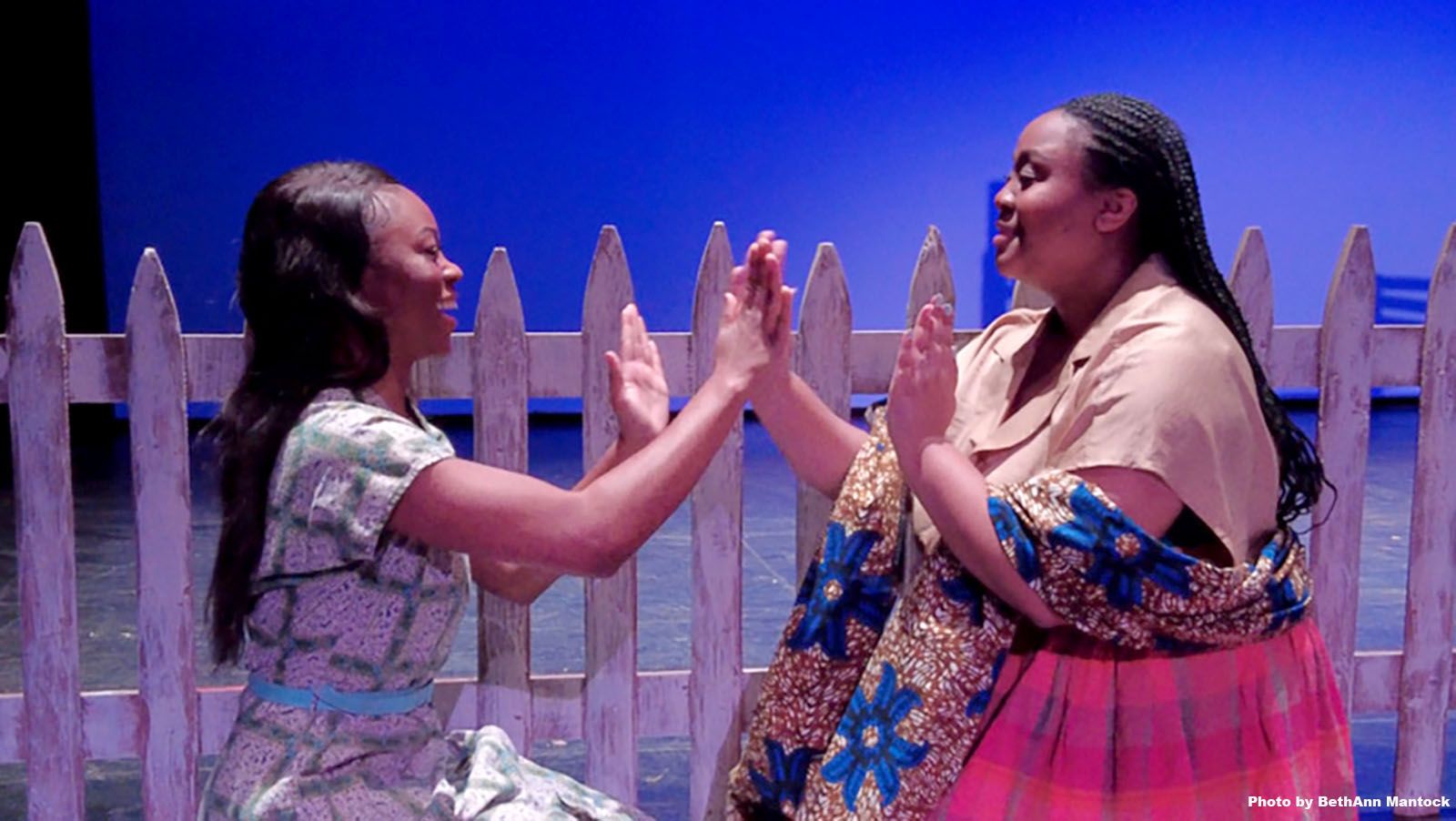 Timya Townsend, left, and Tamia Beverly star in the Fort Wayne Civic Theatre’s upcoming production of The Color Purple.