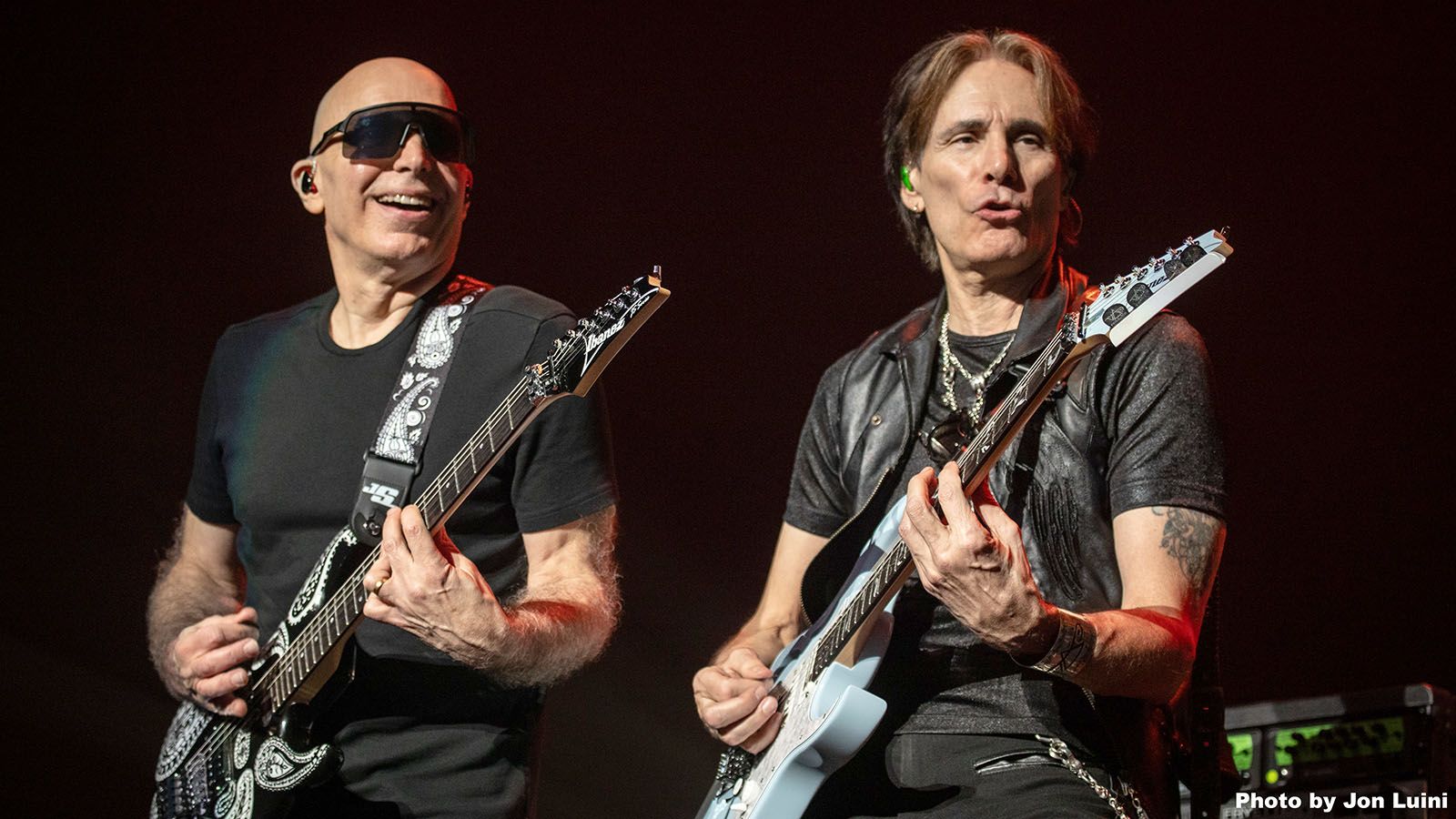 Joe Satriani and Steve Vai will be in town on April 20 to perform at Embassy Theatre.