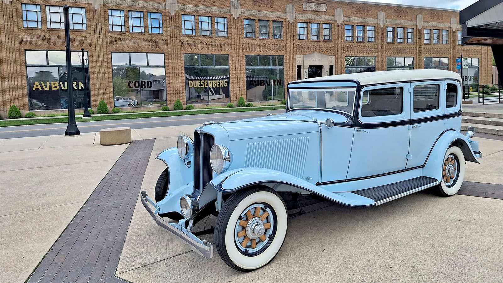 A 1931 Auburn is shown outside Auburn Cord Duesenberg Automobile Museum, which will celebrate its 50th anniversary on Saturday, July 6.