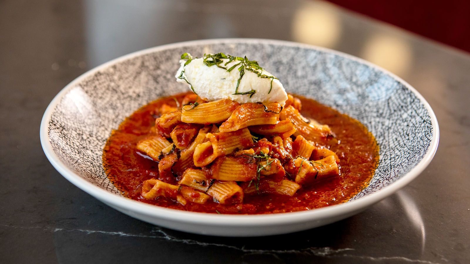 There’s something for everyone’s taste at Amoré — Italian, Steak & Seafood. For the Italian food lovers, you’ll be happy with Triangle Penne & Angry Red Sauce.