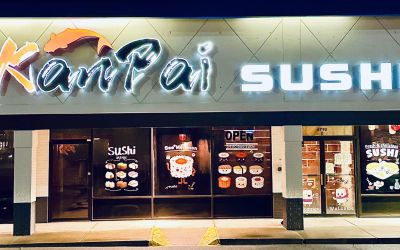 Kanpai Sushi has opened in JoAnn Plaza along Coldwater Road.