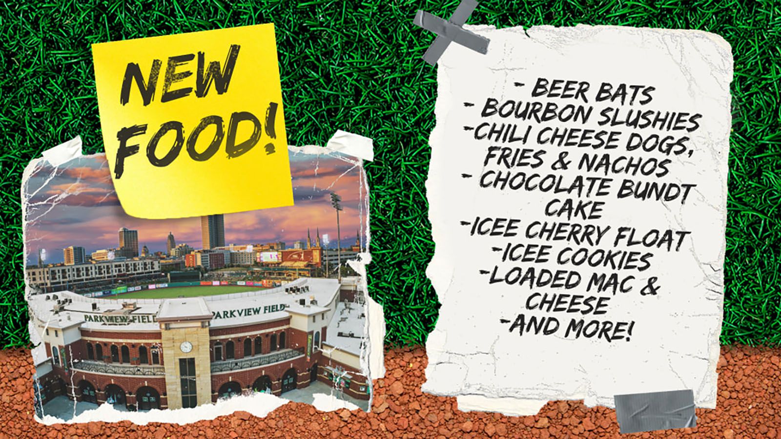 There will be plenty of new options at Parkview Field this summer.