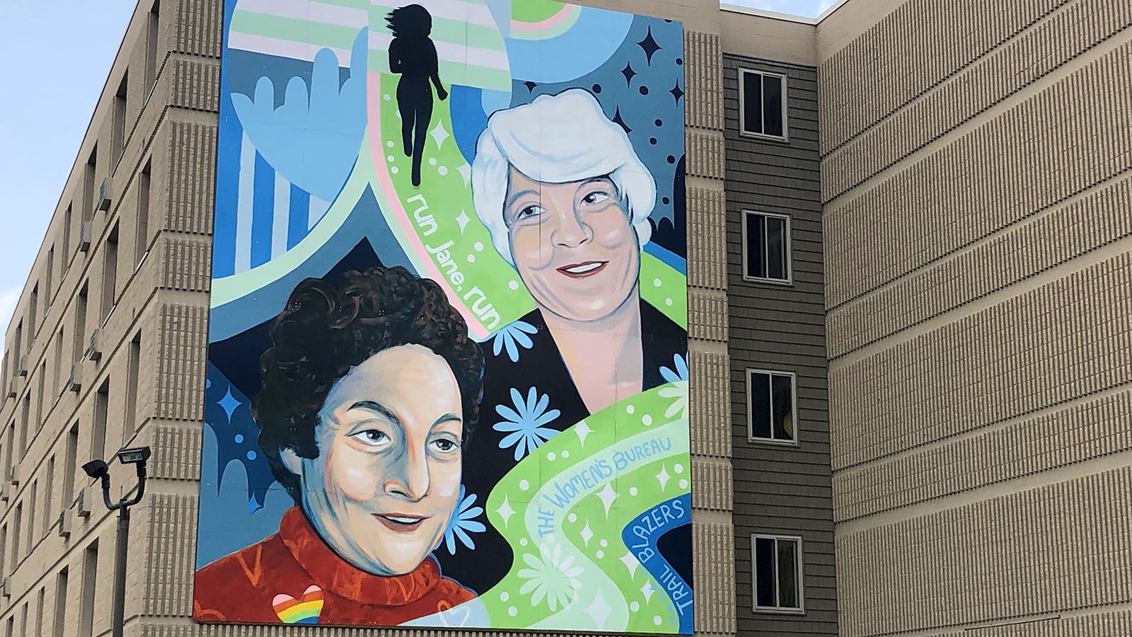 The latest Faces of the Fort mural is on the Edsall Apartments building downtown.