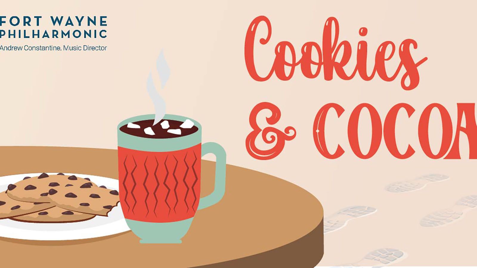 The Fort Wayne Philharmonic will host Cookies & Cocoa on Friday, Dec. 13, at their new location at 826 Ewing St.